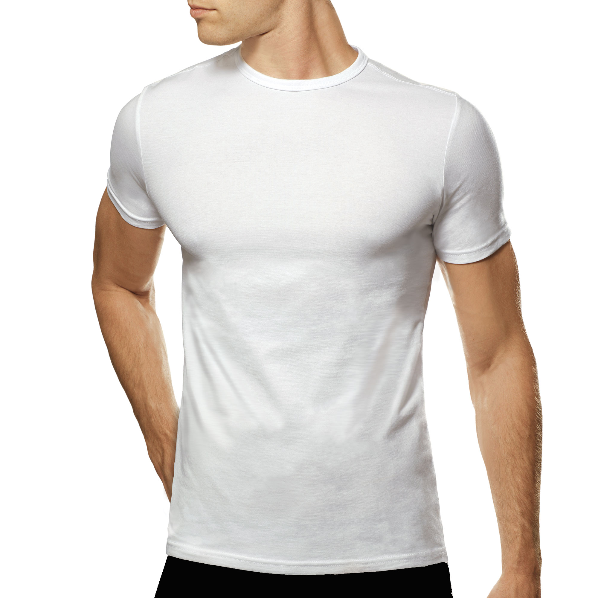 COTTON T-SHIRT WHITE, white, hi-res